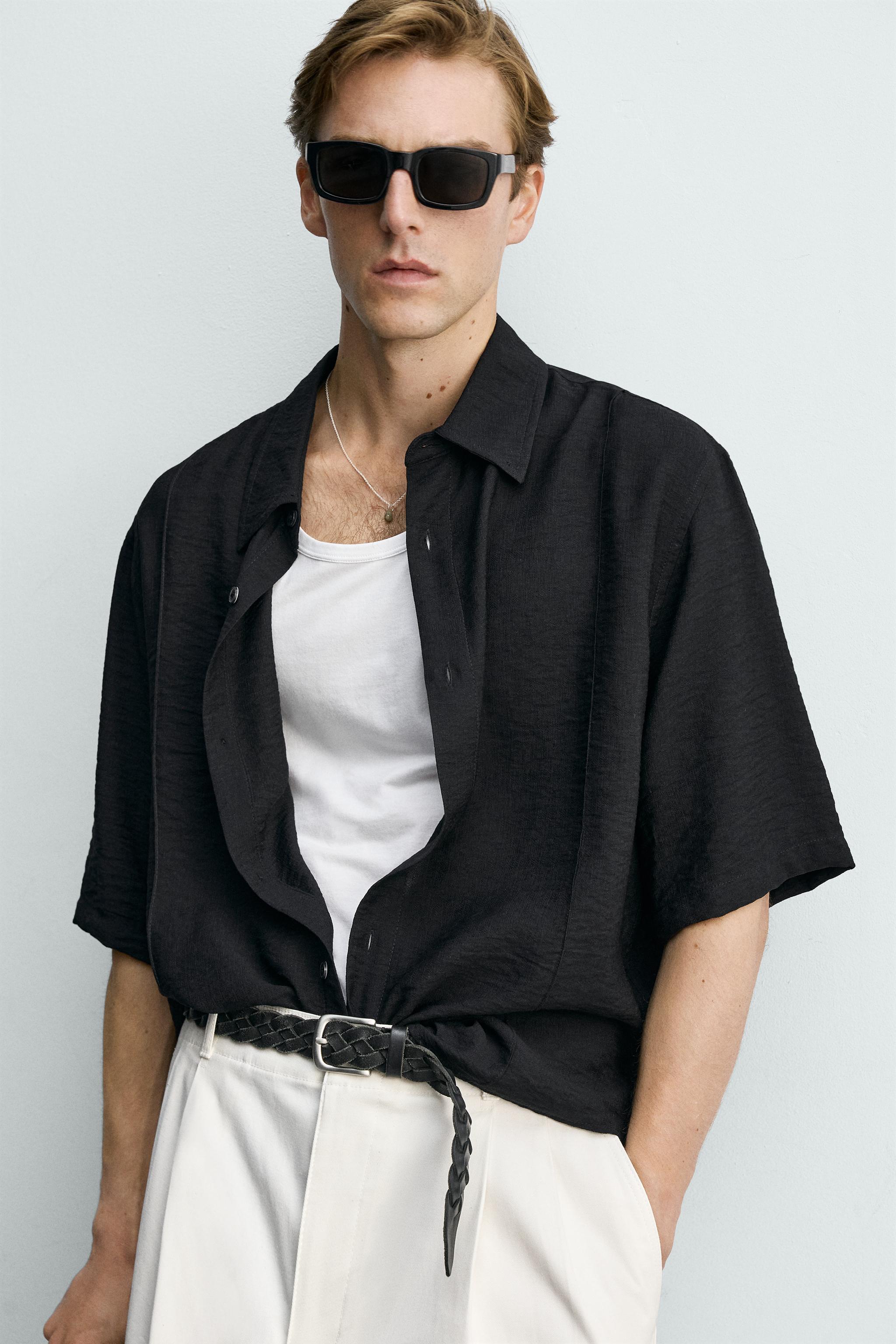 FLOWY TEXTURED SHIRT